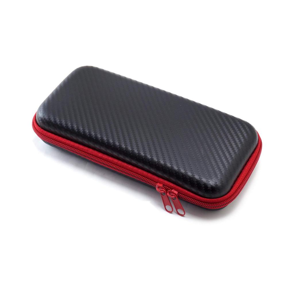 ALLONE Чехол-сумка из ЭВА для Nintendo Switch, Черный x Красный с текстурой под карбон, Lite, Ударопрочный, Устойчивый к царапинам, Легкий, Компактный, Япония,