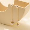 Pearl Geometric Sophisticated Earrings Gold Tassel Long Dangle Earrings For Women