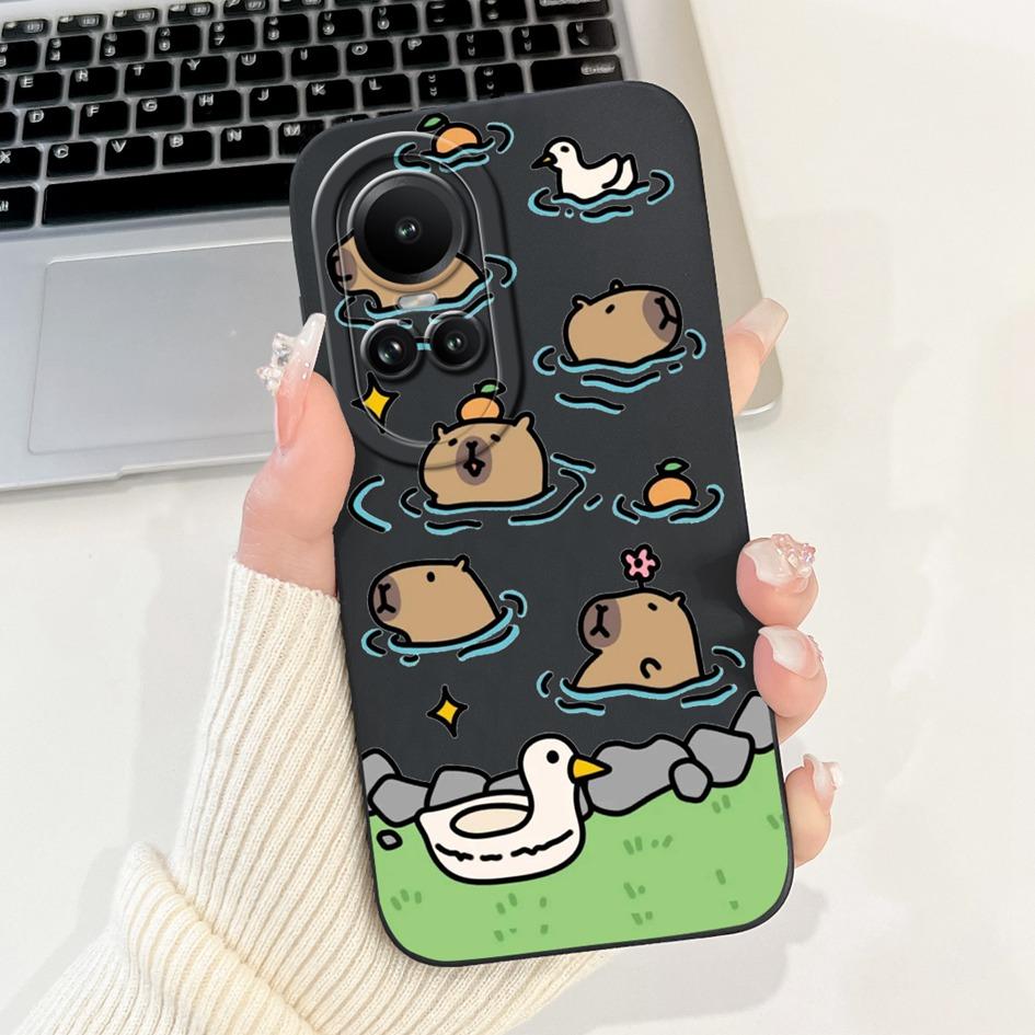 Чехол для OPPO Reno 10 CPH2531 Reno10 5G Чехол Модный Цветок Ромашки Защита Камеры Мягкий Чехол Для OPPO Reno 10 Pro CPH2525 Coque
