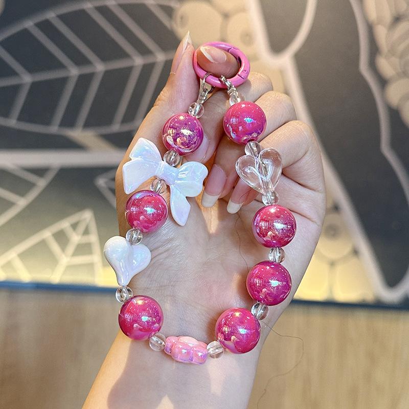 Цветной бант из бисера брелок для мобильного телефона подвески для девочек пара бисерная сумка кулон автомобильный брелок