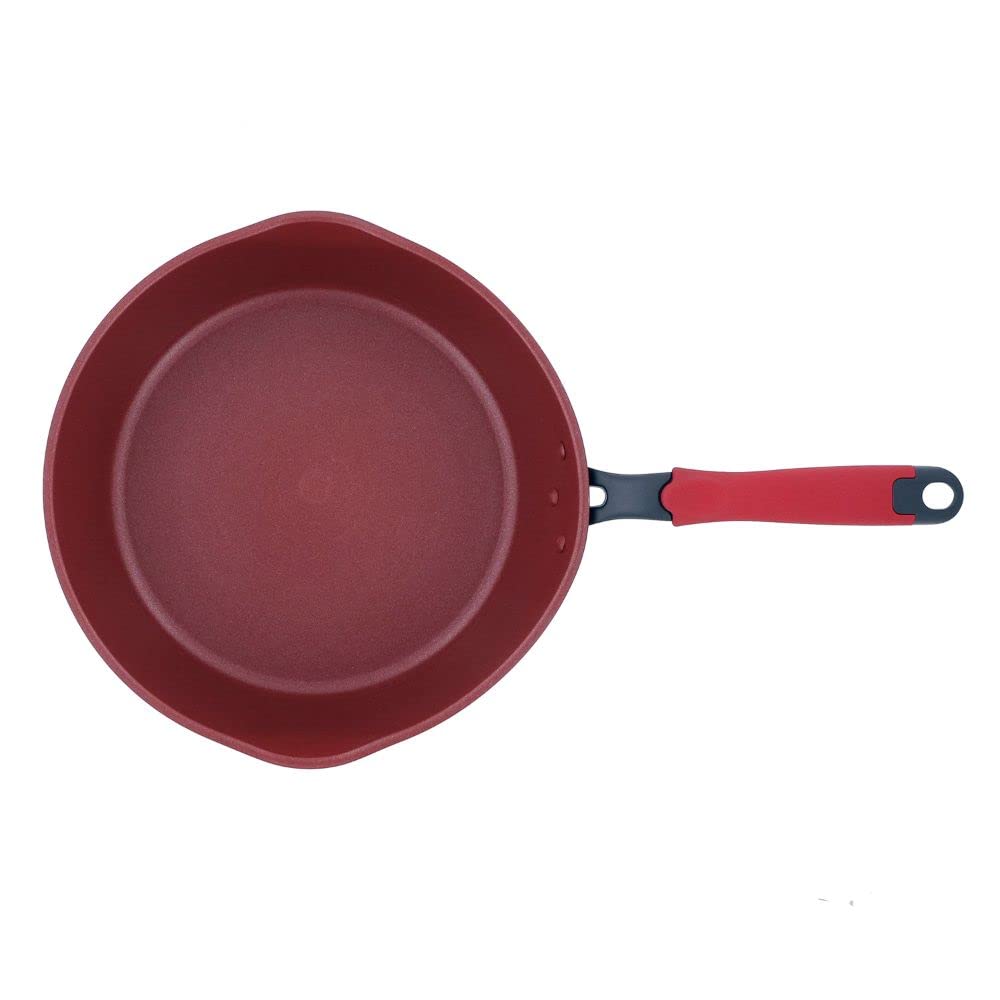 Bestco Сковорода для жарки IH Delicious Sign Evolt, глубокая, 28 см, красная, совместимая, NM-106,