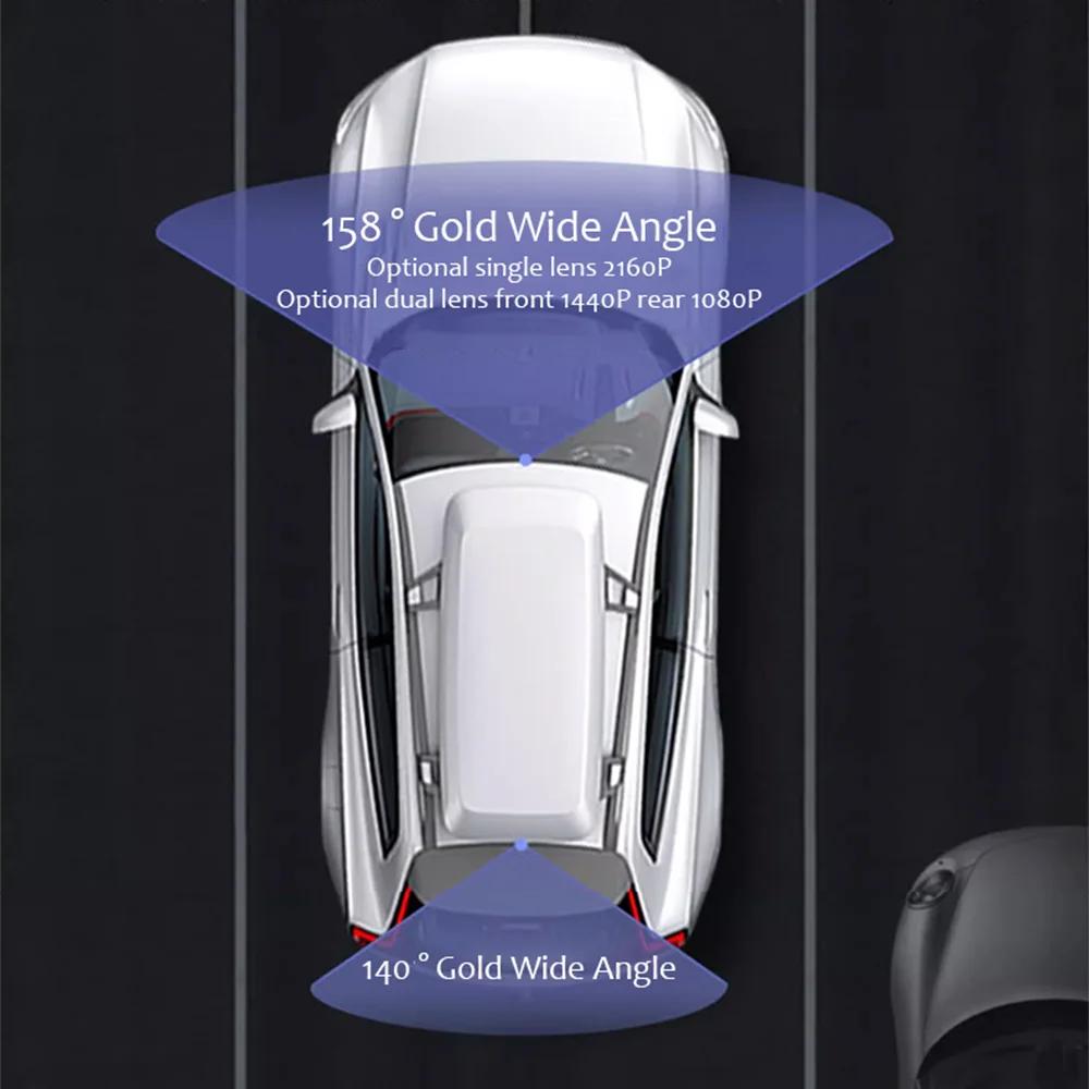 4K Car Video DVR for Volvo XC60 S90 V90 D5 T4 T5 2025~2024 2025 Driving Recorder Dash Camera Night Vision HD Monitor Accessories