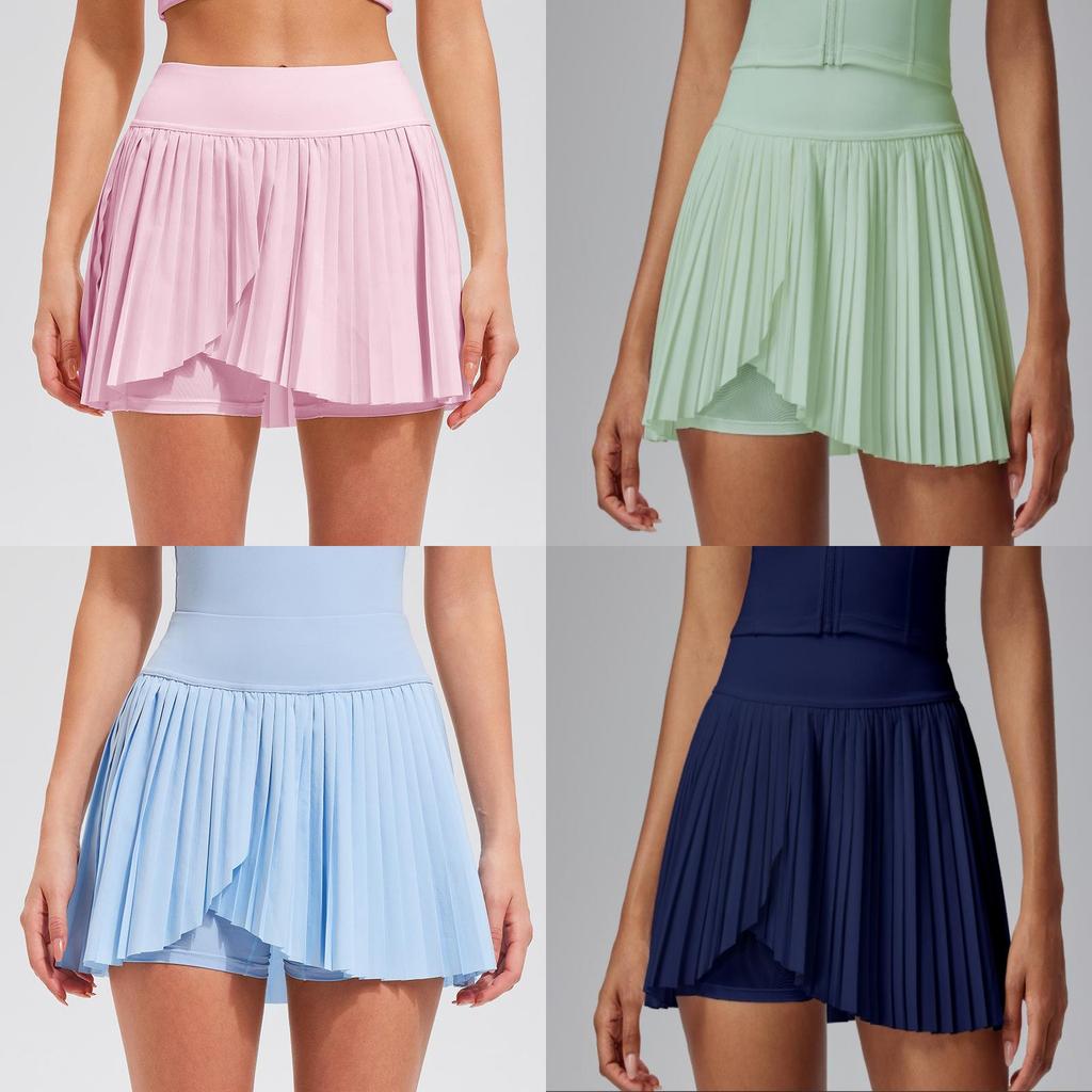 Athletic Tennis Skirt For Women With Polyester Fabric For Summer Sports And Fitness