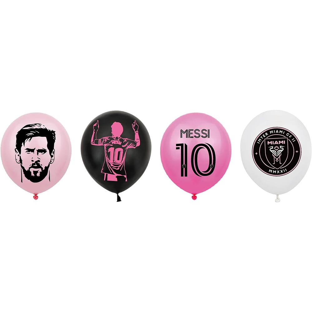30 шт. Принадлежности для вечеринки в футбольной тематике Месси, включая баннер, топперы для торта, воздушные шары