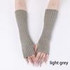 Fingerless Knitted Gloves Arm Warmers Elbow Mittens Harajuku Ankle Wrist Sleeves  Outdoor
