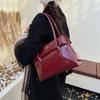 Korean Version of Retro Niche Handbag Women's 2025 Autumn New Fashion Simple Large-capacity Shoulder Bag Briefcase