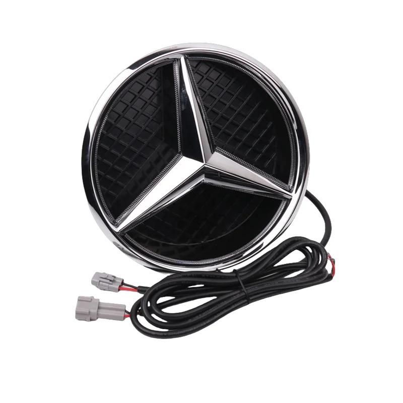 Mercedes benz Amg W205 W212 W213 W204 ML W166 CLA C117 A W176 W177 C W204 E GLK X204 GlaWith LED Grid style Front Grill EmblemEE vvv1