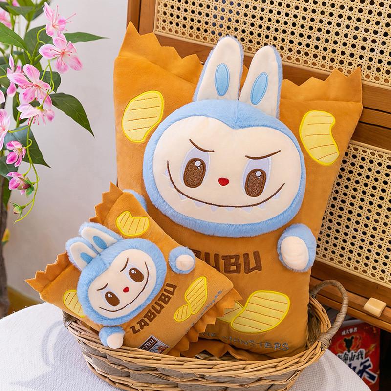 Плюшевая игрушка Labubu Чипсы Мультяшное Набивное Животное Подарок Для Девочек И Мальчиков
