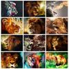 Full Square/Round Diamond Painting Animal Abstract Rhinestones 5D DIY Diamond Embroidery Sale Lion Mosaic Handmade Gift