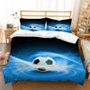 Duvet Cover 3D Home Bedspreads Football Quilt Cover High Quality Bed Cover Suit with Pillowcase Soft Bedding Cover