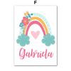 Cute Sun Rainbow Clouds Stars Flowers Nursery Wall Art Canvas Painting Cartoon Posters And Prints Pictures Baby Kids Room Decor