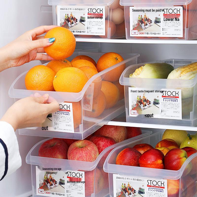 Clear Plastic Refrigerator Storage Drawer for Eggs and Food