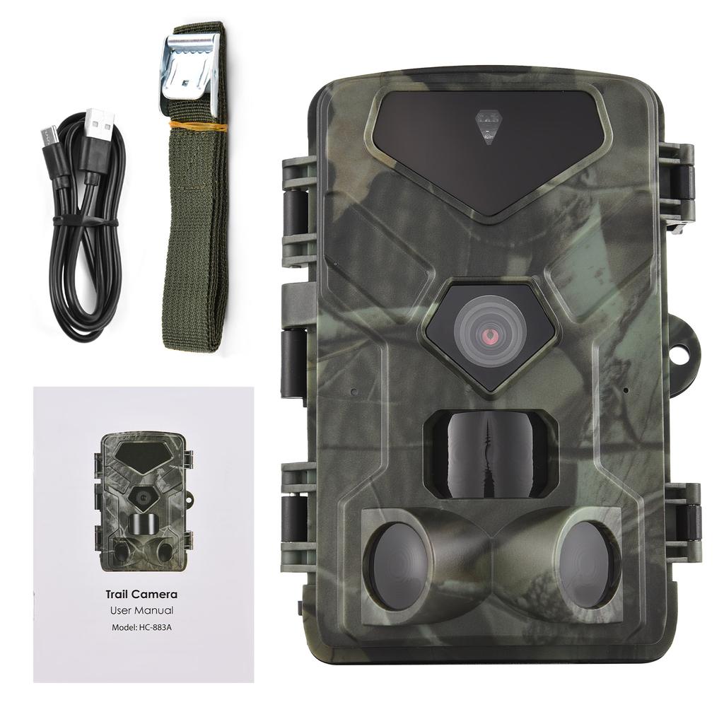 Night Vision Hunting Camera 4K Ultra High Clear Trail Camera Wildlife Motion Activated Camera 120 Degrees