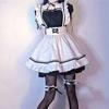 8 Pcs/Set Maid Costume Cosplay Lolita Set Maid Outfit Maid Dress