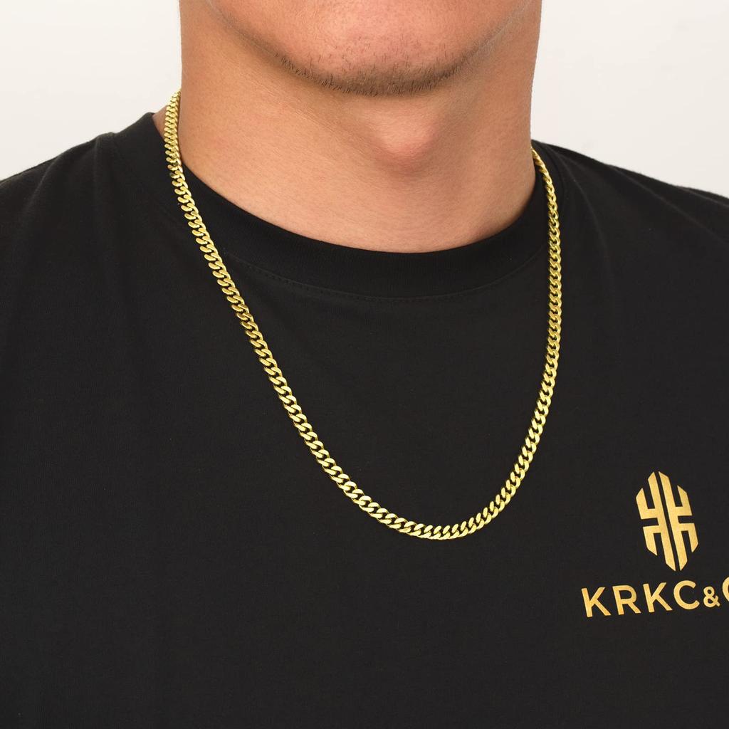 Ширина ожерелья Нержавеющая сталь Подарок Цепочка KRKC&CO, Унисекс, Популярный, Кихэй, Двусторонняя огранка, 5 мм, 316L, Гипоаллергенный, Аксессуар, Мужской/Женский, Подарок,