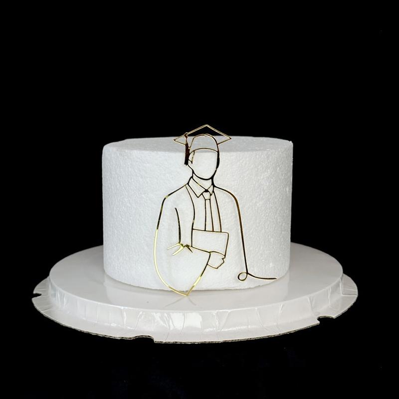 Doctorial Hat Graduation Party Cake Toppers Doctor's Acrylic Cake Decoration