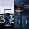 Автомобильное беспроводное зарядное устройство Smart Sensor 15 Вт с быстрой зарядкой, автоматическим зажимом, держателем для iPhone и всех Android с поддержкой Qi