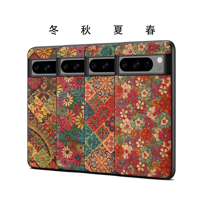 Ультратонкий кожаный чехол для телефона с цветочным рисунком для Google Pixel 10A 10 XL 9 9Pro 8A 7A 6A Pixel 8 7 6 Pro Ударопрочная задняя крышка