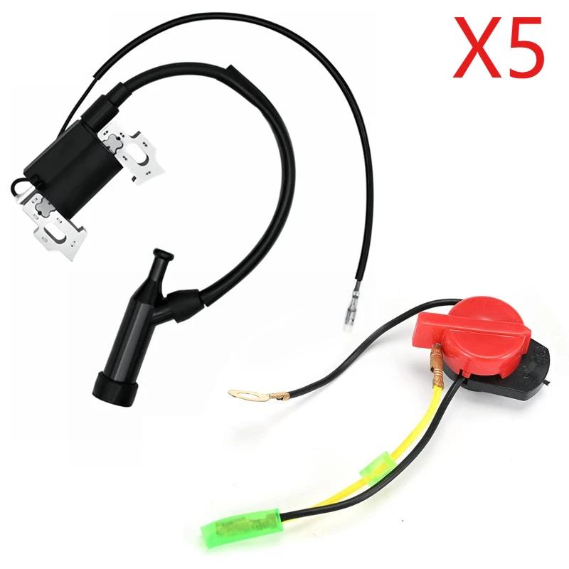 Xiaomi Ignition Coil and Engine Stop Switch Set 30500-ZE1-033 30500-ZE1-063 30500-ZE1-073 for GX110 GX120 GX140 GX160 GX200 Engines