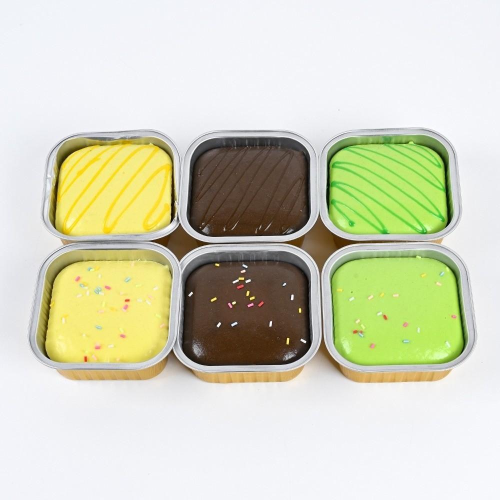 Butter Texture Box Cake Squishy Toy Slow Resbound Cake Squeeze Toy Box Cake Fidget Toy Relax Gift