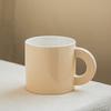 Кружка однотонная, высокая ценность, керамическая чашка, креативная чашка с полукруглой ручкой, бытовая чашка для питья большой емкости