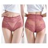 Женские кружевные трусики, сексуальные сетчатые прозрачные трусы с высокой талией, мягкое эластичное хлопковое нижнее белье
