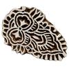 Hand Carved Wooden Block Floral Design Stamp Textile Printing On Fabric