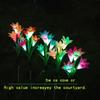 Ambient lighting Solar Simulation Lily Flower Outdoor Courtyard Garden Villa Decoration Night Light Home Lawn Floor Lamp