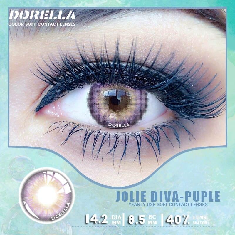 D'ORELLA 1 пара (2 шт.) натуральных цветных контактных линз для глаз, косметические контактные линзы, цветные контакты для глаз
