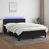 VidaXL Slat Bed Base with Mattress and LED, Upholstered Bed, Double Bed, Adult Bedroom Interior Bed, 3133319