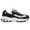 Skechers DLites 1.0 Сетчатые Универсальные Спортивные Низкие Папины Кроссовки Женские Черно-Белые 896197-BKW