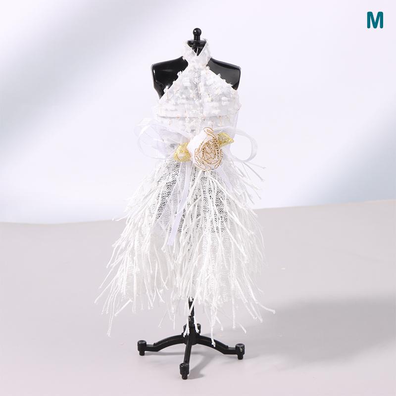 Кукольная одежда для кукол 30 см, вечернее платье, юбка со шлейфом, свадебное платье, платье принцессы, аксессуары для декора кукольного домика