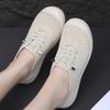 Women's Breathable Soft Soled Loafers Lightweight Singles Shoes Comfortable Anti Slip Round Head Solid Colour Walking Sneakers