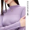 ELLASSAY Women's Spring/Summer Wool Cashmere Blend Pullover Sweater EWE331M07400