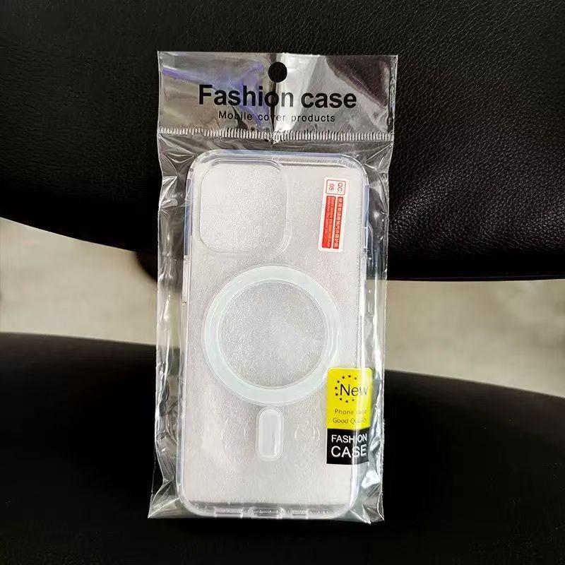 Magnetic Wireless Charging Case for Apple 17 Pro Max - Transparent Minimalist MagSafe-Compatible Protective Cover