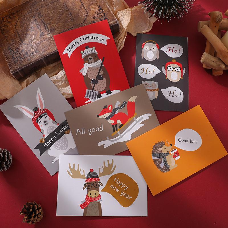 2025 Рождественская праздничная открытка с поздравлением и благодарностью с конвертом - Счастливого Рождества, благословение