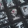 Американский Ретро Хай-стрит Стиль Группы Принт Винтажный Топ Стираный и Старый Свободный Короткий Рукав Футболка Мужская