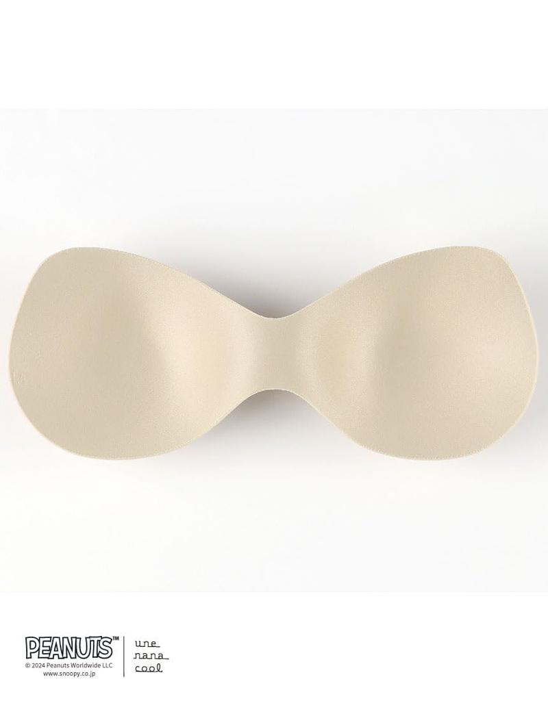 Бюстгальтер Half Top Wireless Bra из хлопковой смеси с плоским верхом и 3D-силуэтом Snoopy Bra BUN721 BL [Unnana Cool] [коллаборация PEANUTS] для женщин