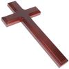 NUOBESTY Cross Wooden Wall Hanging Christian Tabletop Ornament Christ Wall Hanging 32cm Cross Worship Interior Accessories Decoration Tabletop Church