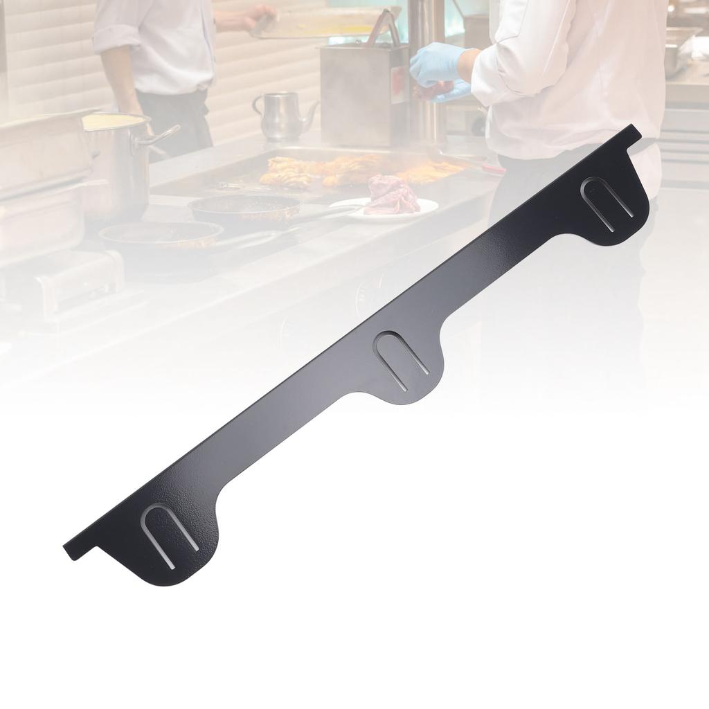 2PCS Stove Gap Covers Stainless Steel Side Gap Filler Protector for Kitchen Stovetop and Counter Black