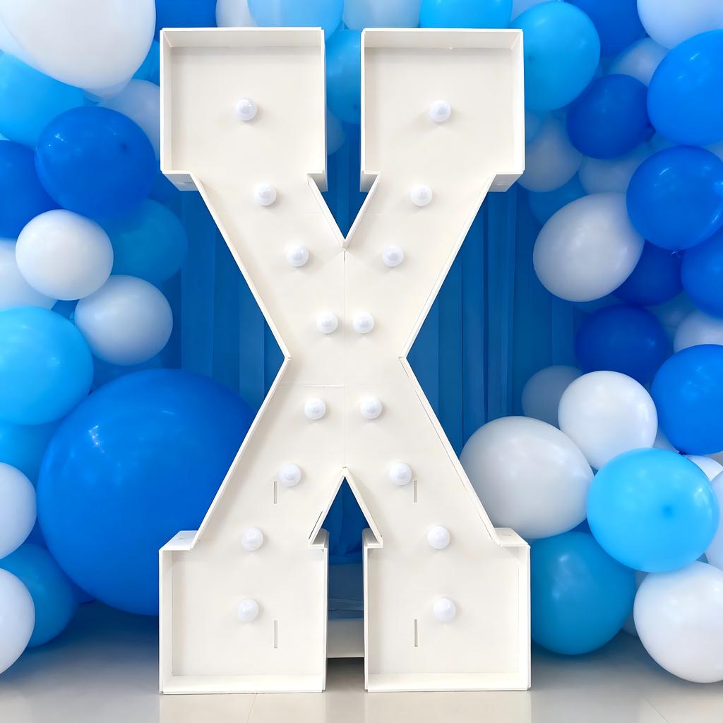 С светодиодной подсветкой Cool White, Letter KT Board 4 фута/120 см – Фон для свадьбы, дня рождения, Декор, Декор для выпускного вечера – Световой знак-вывеска