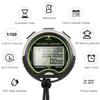 Профессиональный цифровой секундомер, таймер, водонепроницаемый цифровой портативный ЖК-таймер, хронограф, спорт