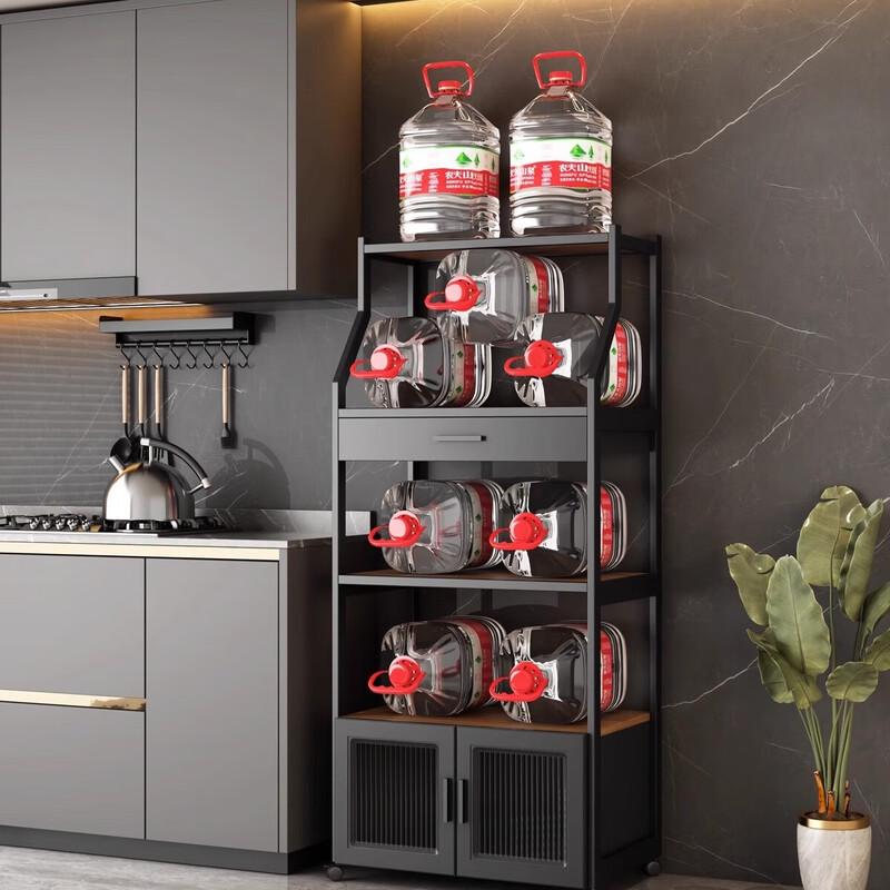 Deer-Tone 5-Tier Aluminum Kitchen Storage Cabinet with Drawer