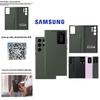 Кожаный чехол-бумажник Samsung Galaxy S23 Ultra Flip с умным окном для делового и модного использования