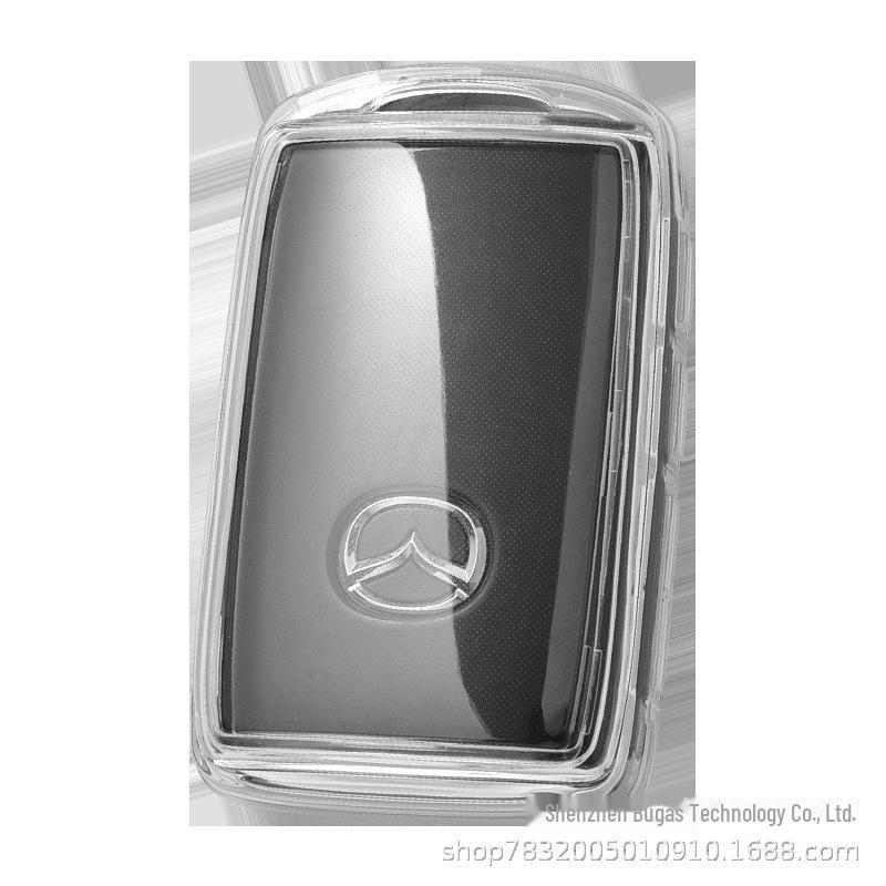 Прозрачный чехол для ключа, подходящий для Mazda 3 Angkesaila, CX4, CX5, Atez, CX30, следующего поколения CX8, с надежной застежкой-пряжкой.