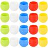 6PCS/Set Round Plastic Plant Pots Multicolor Mini Succulent Pot Flower Planters Desktop Ornament Suitable for Indoor Outdoor ZYF