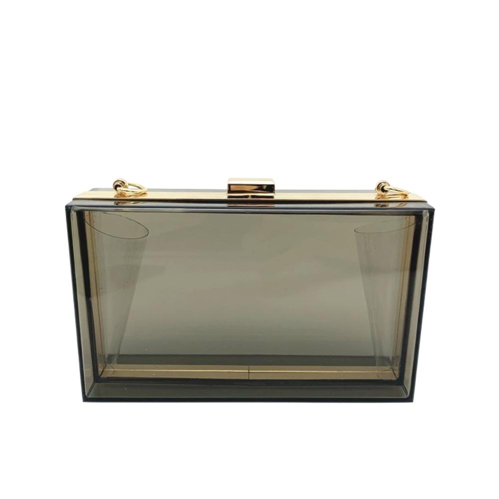Box Bag Acrylic Transparent Bag Summer Women Handbags Travel Banquet Crossbody Bag Outdoor