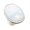 Natural Milky Opal Gemstone 925 Sterling Silver Jewelry Ring Size 7 l1U47