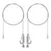 Picture Rail Wire Hook Set 2m 2 G-type (1.5mm Diameter, Length, Sets)