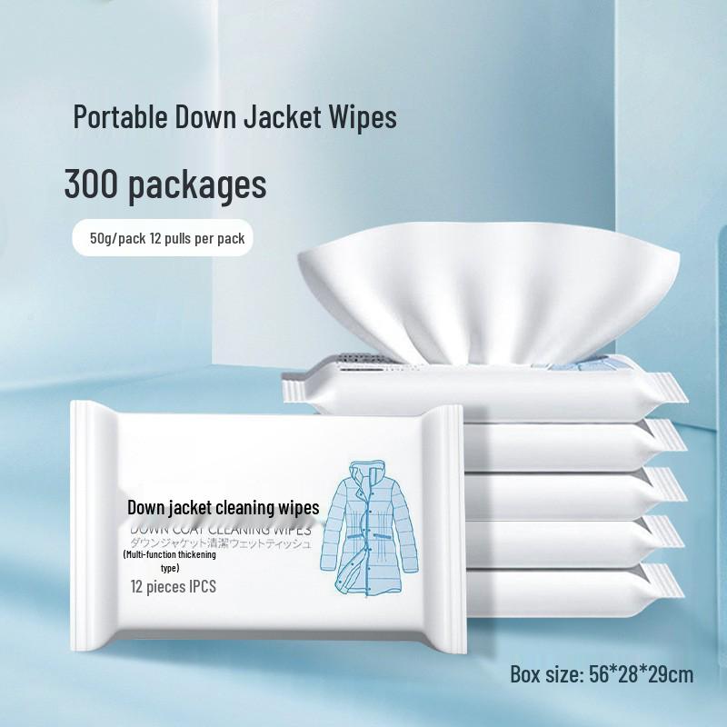 Влажные салфетки для удаления пятен с пуховика для осени и зимы - Безводная чистка